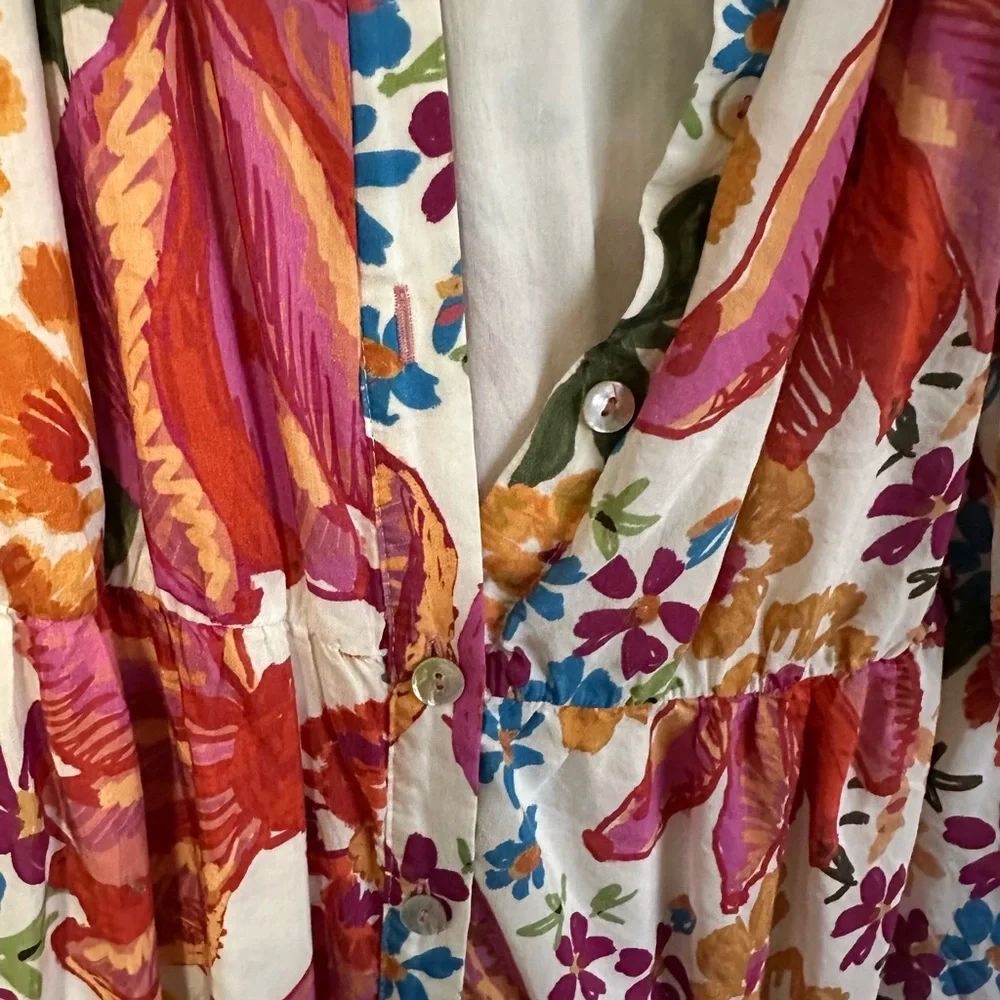 Farm rio midi dress size medium, comes without belt. Great used condition - Picture 4 of 4